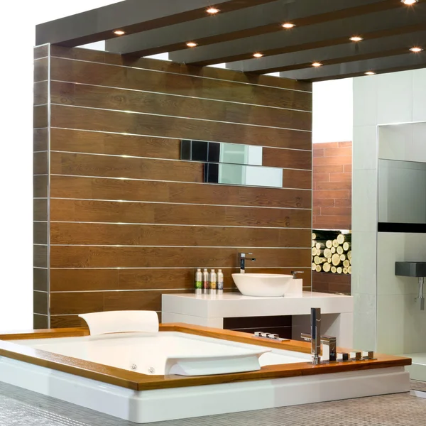 Wooden bath — Stock Photo, Image