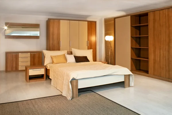 Dormitorio de madera 2 — Foto de Stock