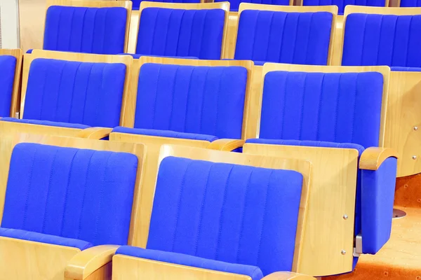 Sinema koltukları mavi — Stok fotoğraf