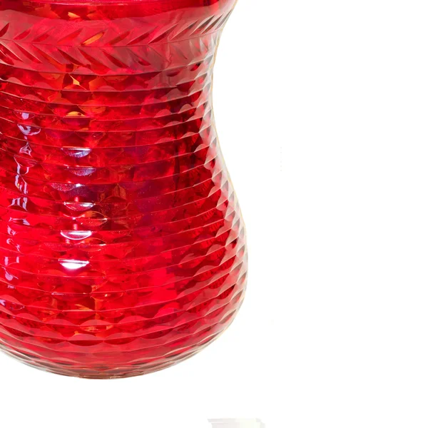 Rött glas — Stockfoto
