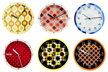 Wall clocks 1 clipart