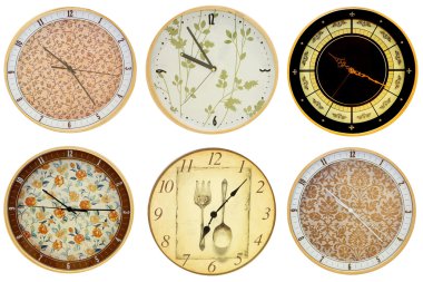 Wall clocks 3 clipart