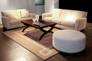 Living room beige 2 clipart