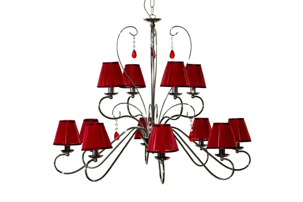 Chandelier red — Stock Photo, Image