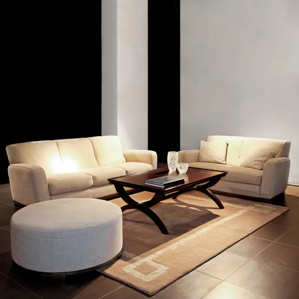 Living room beige — Stock Photo, Image
