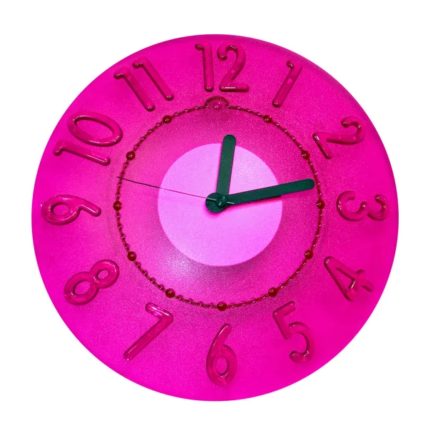 Розовые часы — стоковое фото