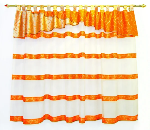 窗帘橙色 — 图库照片