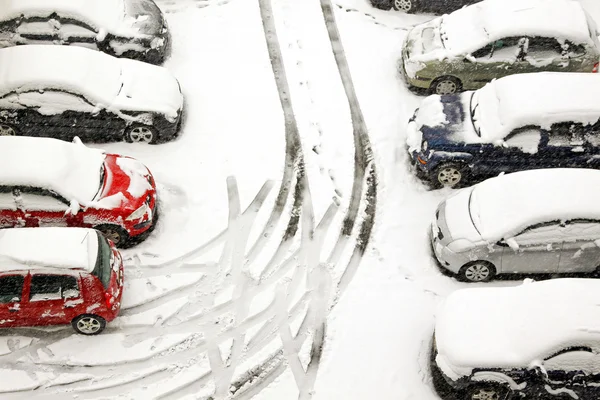 stock image Snow tracks