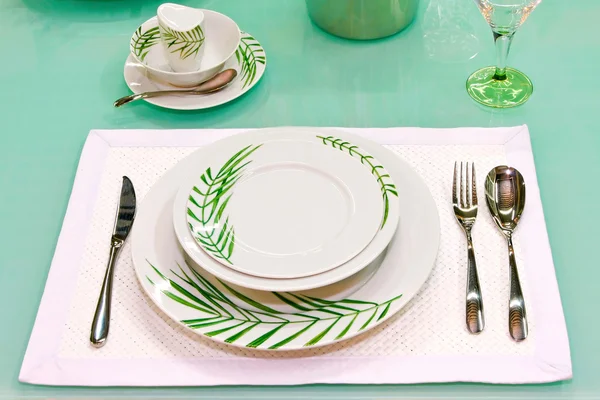 Table turquoise — Stock Photo, Image