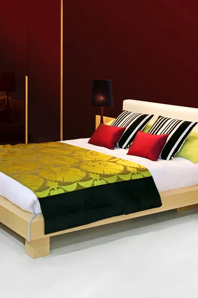Kleurrijke slaapkamer — Stockfoto