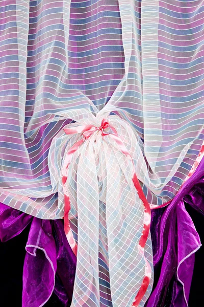 Paarse draperie detail — Stockfoto