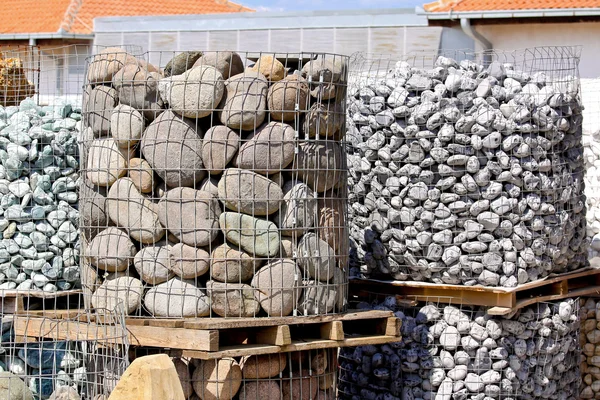 Szürke bézs koszos kopott kő vágott wall — 스톡 사진