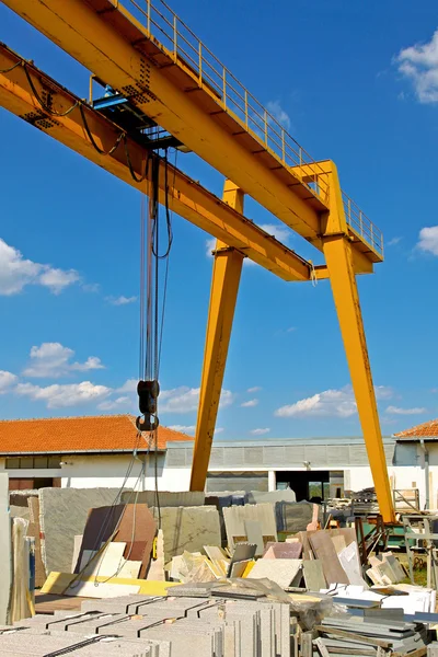 Marble crane industry — Stock Photo, Image