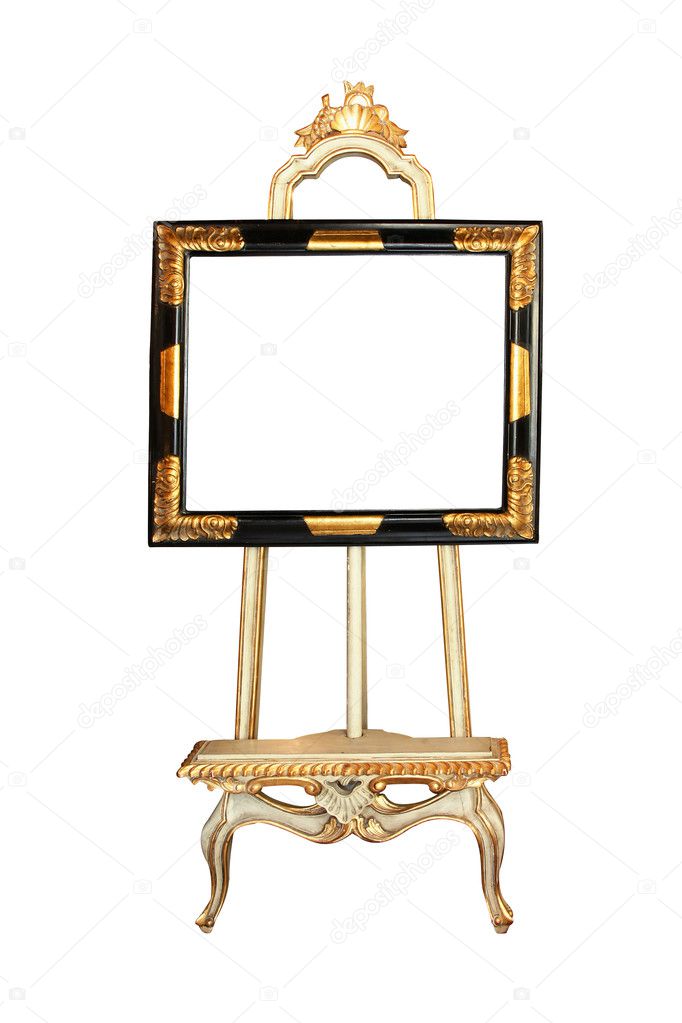 Photo easel isolated