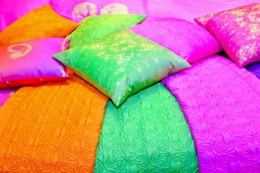 Colorful cushions clipart