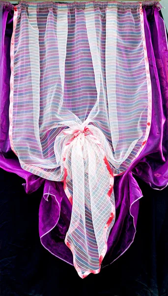 Fioletowy draperie — Zdjęcie stockowe