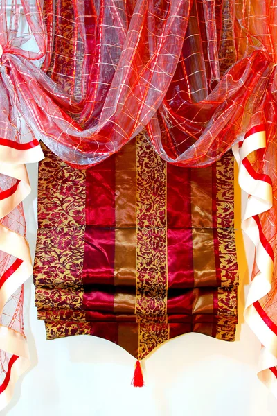 Red curtains — Stock Photo, Image