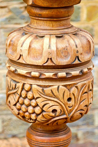 Ornamento de madeira — Fotografia de Stock