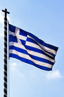 Greek cross flag clipart