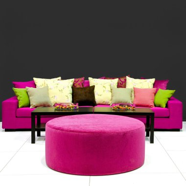 Colorful living room clipart