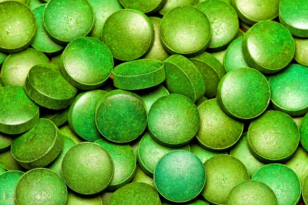 Grüne Spirulina — Stockfoto