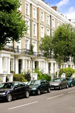 London residential street clipart