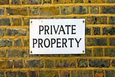Private property clipart