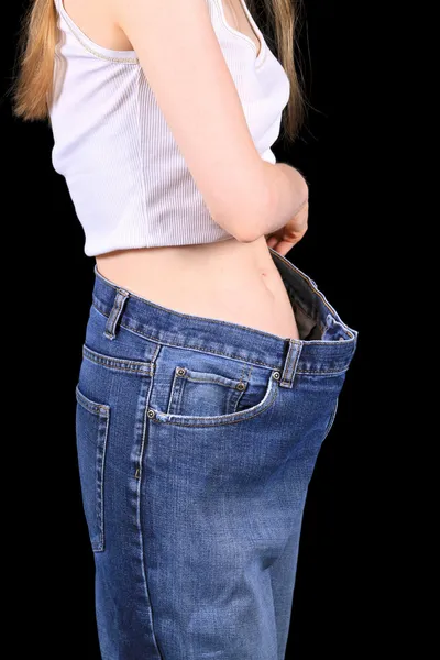 Szerokie dżinsy — Zdjęcie stockowe