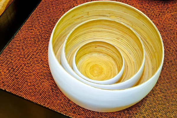 stock image Bamboo bowls