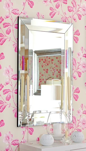 Floral καθρέφτη — Φωτογραφία Αρχείου