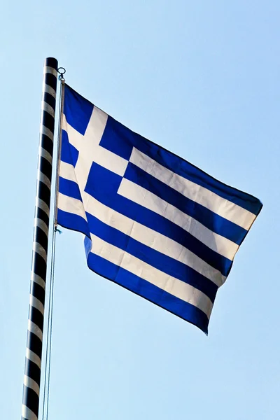Greek national flag — Stock Photo, Image