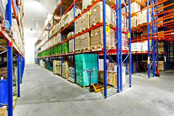 Warehouse shelves — Stock Photo, Image