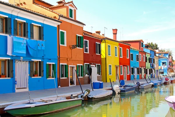 stock image Houses and boats