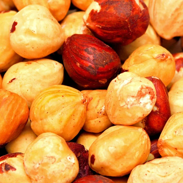 Lískové ořechy vzor — Stock fotografie