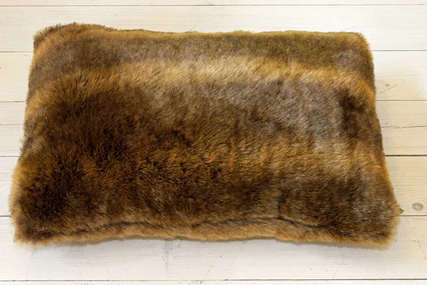 Fur pillow — Stock Photo, Image