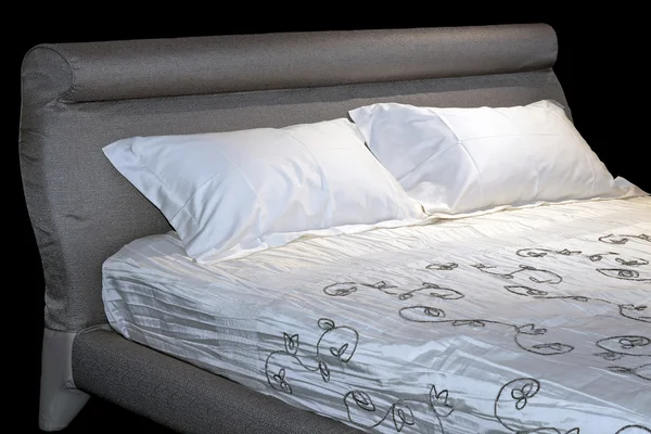 Detalhe cama cinza — Fotografia de Stock