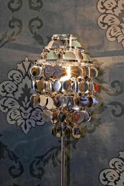 Zilveren lamp — Stockfoto
