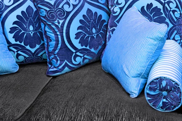 Niebieskie poduszki — Zdjęcie stockowe