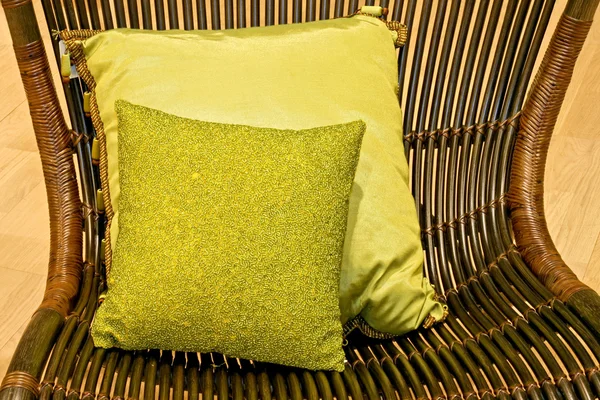 Almohadas verdes — Foto de Stock