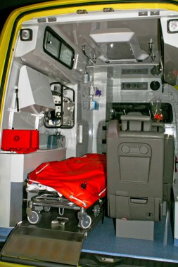 Ambulance interior clipart