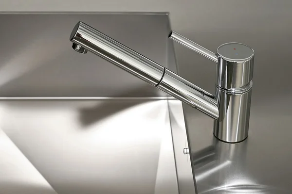 stock image Silver faucet