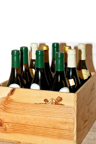 Вино в коробці — стокове фото