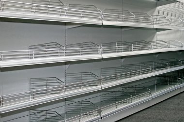 Empty shelf clipart