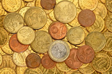 Euro coins clipart