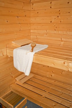 Sauna inside clipart