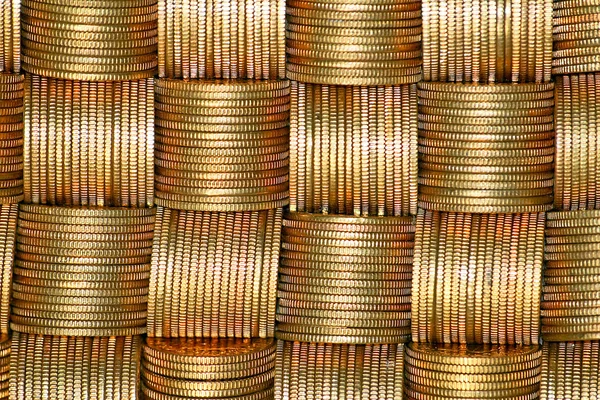 Un mucchio di monete — Foto Stock