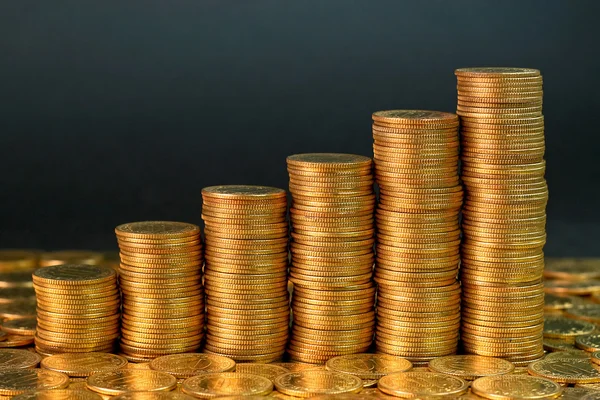 Coins chart — Stock Photo, Image