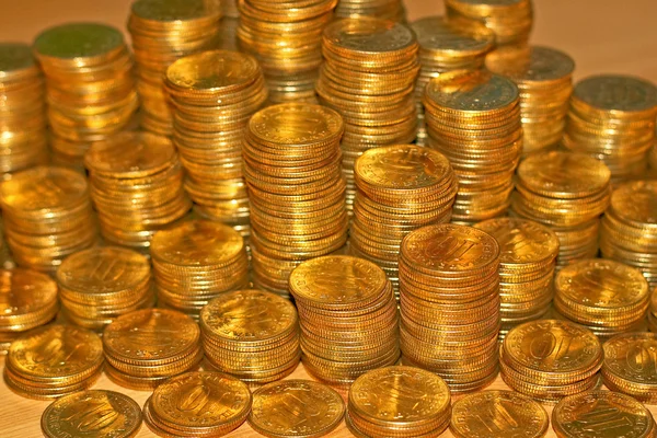 Colunas de moedas — Fotografia de Stock