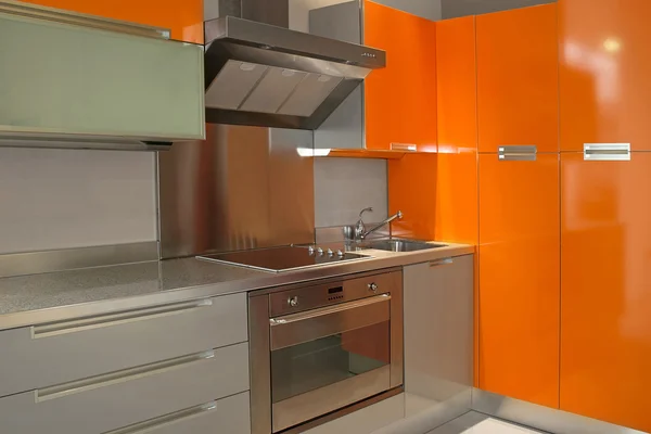 Cucina arancione — Foto Stock