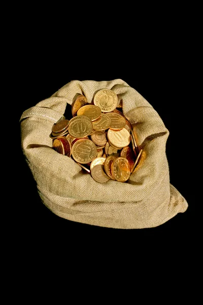 Dinero en saco — Foto de Stock